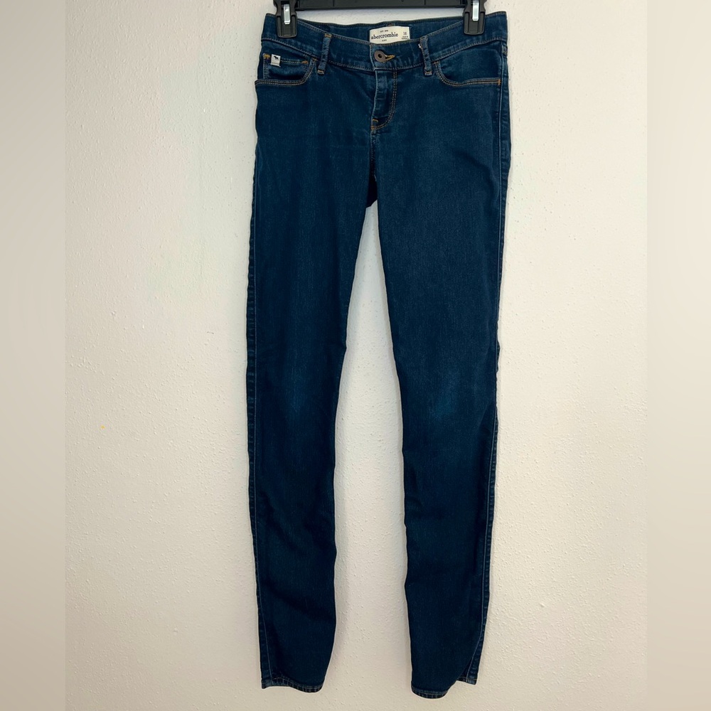 Abercrombie kids dark wash skinny jeans girls size 16